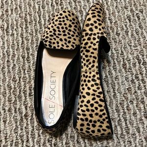 Sole Society leopard flats